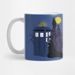 Maleficent and the Tardis Mug